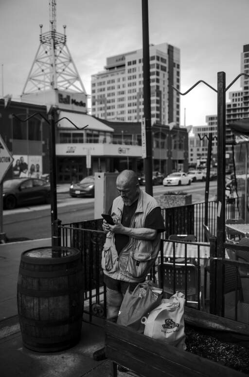 I find this one interesting because of the expression on the individual's face in the frame. 

