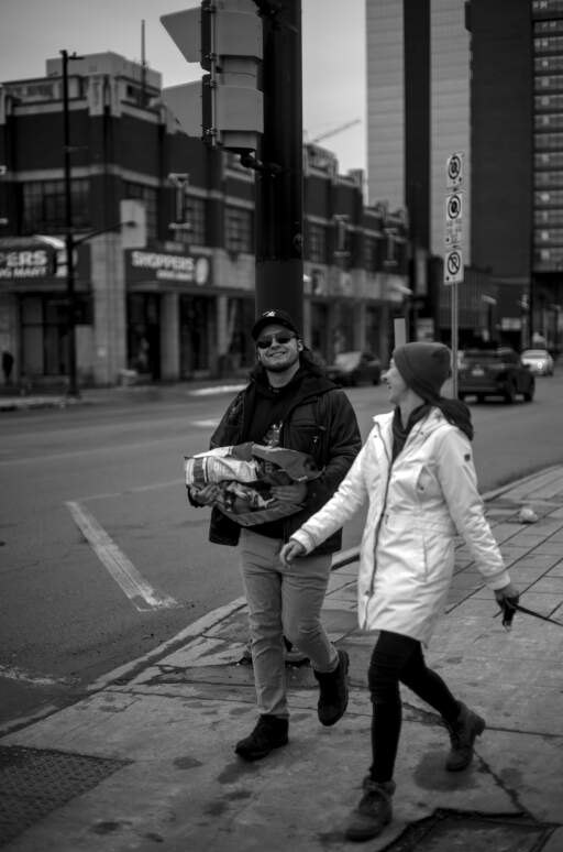 A happy familiy on it's way back.