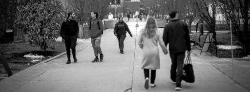 I found this one interesting because because there three distinct subjects all doing their own thing