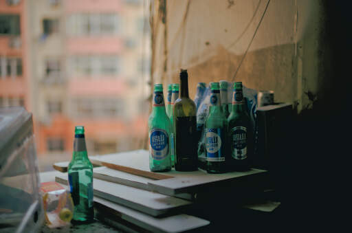 Taken in an old building located in Qingdao, I feel a mark of time from these items